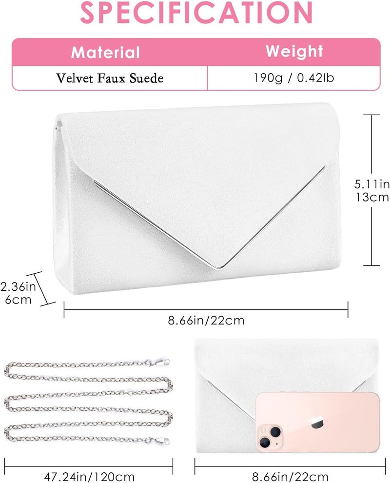 TINDTOP Evening Clutch Purses for Women Handbags for Formal Wedding Party Cocktail Prom Crossbody Shoulder Envelope Bag | for Formal Wedding, Party, Cocktail, Prom, for Formal Wedding, Party - Image 2